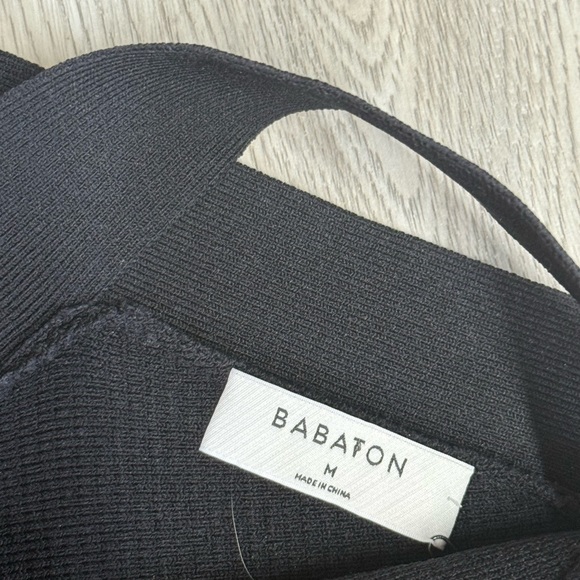 Babaton Black Ribbed Tank Top - Picture 6 of 8